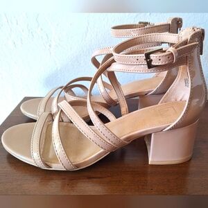 Material Girl Beige Women's Sandals Heels Size 7M